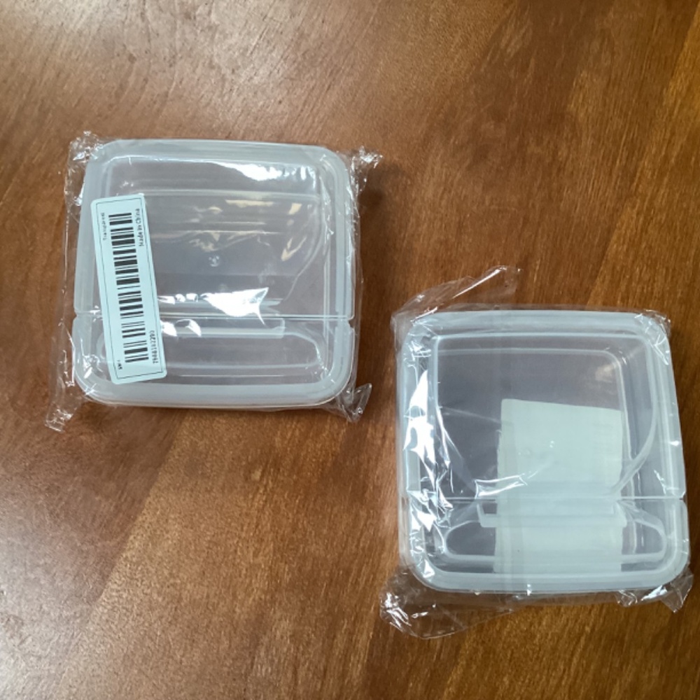 Clear Plastic Stackable Containers Bundle New - Picture 9 of 12